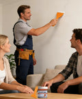 Person using Drywall Patch Repair Kit With Quick Drying Putty, Wall Repair Paste And Scraper For Plaster on wall crack