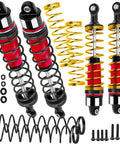 Beefed Up Big Bore RC Shocks Absorbers For 1/10 Kraton 4x4 4S V2 BLX And Outcast 4x4 4S V2 BLX Aluminum Front And Rear Fully Assembled Full Metal Damper Set Red 4 Piece Upgrade