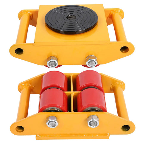 Heavy Duty 6 Ton Floor Mover Workhorse With 360 Degree Swivel Wheels And Polyurethane Coated Rollers Rock Solid Steel Frame Hassle Free Commercial Freight Hauling Rig For Warehouses And Job Sites