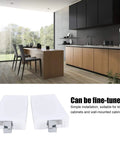 Beefy Heavy Duty Adjustable Wall Cabinet Hanger Bracket Set with Mounting Plate, visible in modern kitchen setting, aluminum construction
