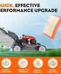 Honda GCV Engine Air Filter Kit With Fuel Filter And Spark Plug For GCV160 GCV170 GCV190 GC190LA showing air filter on lawn mower