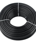 Heavy Duty TPU Coated Gym Replacement Cable 98.4 Ft for Pulley Machines coiled and secured for durability.