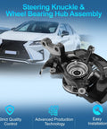 Beefed-Up Front Right Steering Knuckle And Wheel Bearing Hub Assembly For Toyota Highlander 2008-2017 And Lexus RX350 RX450h 2010-2015 Passenger Side Fits Front Wheel Drive Models Durable OEM Grade Replacement