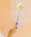 Small Paint Roller With Exact Edge Precision For Tight Spots And House Painting Knockout Tool For Latex Or Oil Based Paints No Sweat Portable Handyman Essential, applying paint to a wall.
