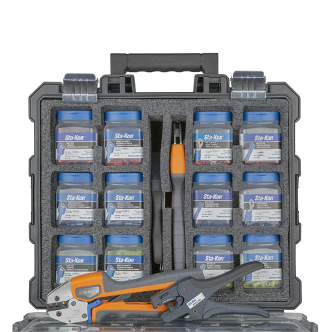 775 Piece Terminal And Disconnect Kit With Crimping And Wire Stripping Tool In Durable Carry Case Includes 12 Types Nylon-Insulated Connectors