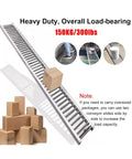 Heavy Duty Stainless Steel Conveyor Idler Roller 76 Mm Diameter Non Powered Bearing Rock Solid Warehouse Workhorse Designed For Industrial Material Handling And Packaged Goods Transport That Never Quits with boxes on conveyor.