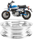 Trail Bike Wheel Rim Hub 2.50-10 Front Or Rear Aluminum Alloy Lightweight Hub for Monkey Z50 with bike in background