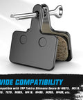 Resin Semi Metallic Bike Brake Pads Set 4 Pairs Wide Compatibility For Mountain Road And Hybrid Bikes with screws
