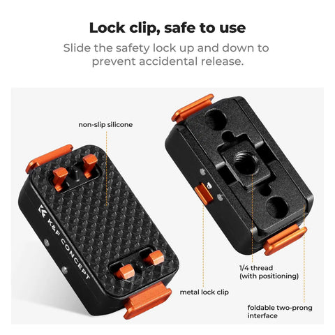 Upgrade Magnetic Quick Release Mount For X5 With One Quarter Inch Screw Hole Adapter Connection And Safety Lock