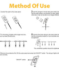 Installation instructions for Solar Outdoor String Lights 48 Ft LED With 15 Hanging Sockets Waterproof Shatterproof Pergola Lights.