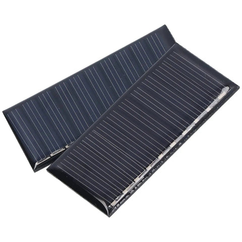 Two Pack Tiny Solar Panels Monocrystalline Silicon 0.25W 5V Solar Cell Modules No Storage Built In For Low Power Lighting Science Projects