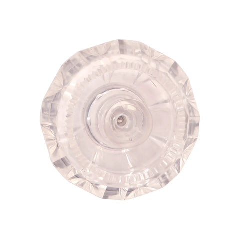 Top view of Replacement Handle For Price Pfister Avante Faucets Kitchen Bath And Tub And Shower Acrylic Clear Finish Easy Screw In Install