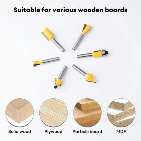 Pro Woodworking 100 Piece Router Bit Set With One Quarter Inch Shank Aluminum Case Tungsten Carbide Bits for wood types