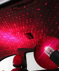 Flexible USB Star Night Light With 360 Degree Adjustable Arm Red Color Plug And Play Perfect For Car Ceiling Or Bedroom Decor