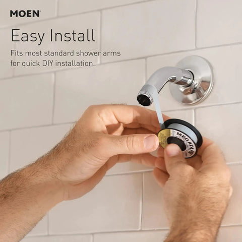 High Pressure Chrome Shower Head With Handheld Sprayer, 8 Spray Settings, No Fuss Durable Multi Function Rainfall Massage Spray install