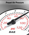 High Pressure Toilet Plunger gauge showing air pressure settings for clearing clogs with Kick Loose Deep Clogs Fast With This High Pressure Toilet Plunger And Multi Purpose Heavy Duty Bathroom Auger Offering Six Snap On Heads For Clearing Sink And Drain Lines Every Day Grey.