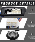 12V Car Alarm System With RFID Keyless Entry And Push Start Button Kit engine start stop details