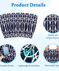 Bed Rail Cover For Elderly And Hospital Beds, Washable Fabric Guard With Storage Pocket, stylish pattern detail