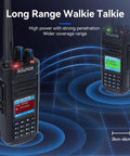 HD2 DMR Handheld Radio Dual Band Digital And Analog Two Way Radio With 500K Contacts And 3200mAh Battery shown in operation