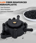 Kohler Compatible Fuel Pump For 17HP To 25HP Small Engines And Lawn Mowers with glass fiber reinforced thermoplastic body.