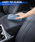 Cleaning Armrest Cover For 2022 2023 2024 2025 Mitsubishi Outlander SE Black Edition SEL Center Console with microfiber cloth