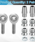 Built Tough One Half Inch Rod End Kit With Two Pairs Of Chrome Steel Joints and Tube Adapters for steering links.