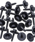 20 Piece Fender Liner Bumper Cover Splash Shield Bolt Kit For GM Ford Chevy Cars Suvs Including Camaro Cruze Equinox Silverado Malibu Fusion Mustang Edge Escape Explorer F150 Rexka bolts