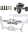 Beefy Metal Front And Rear Axle Housing Shell For 1/10 RC Crawler Upgrade Your Rig Compatible With Axial Capra 1.9 UTB shown with parts