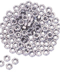 100 Pack M3 Stainless Steel Hex Nuts With Internal Female Threads 3mm Durable Corrosion Resistant Fasteners For Electronics Automotive And DIY Projects