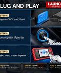CRP123 V2.0 OBD2 Diagnostic Scanner For Engine ABS SRS And Transmission With Airbag Codes Oil Service Reset instructions