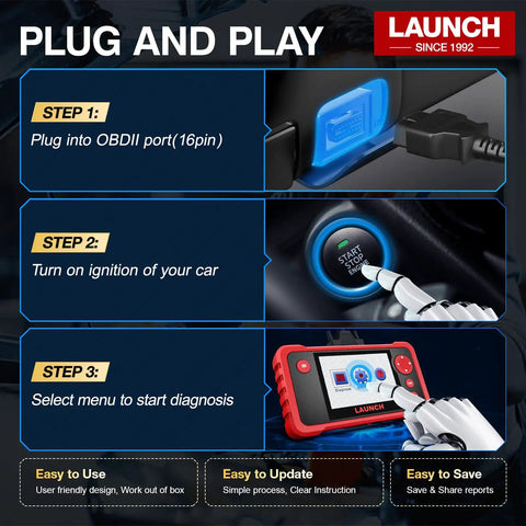 CRP123 V2.0 OBD2 Diagnostic Scanner For Engine ABS SRS And Transmission With Airbag Codes Oil Service Reset instructions