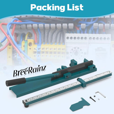 Open Slot PVC Wire Duct Cutter For Trunking And Cover Cutting with accessories, manual cable duct cutter visible on packing list