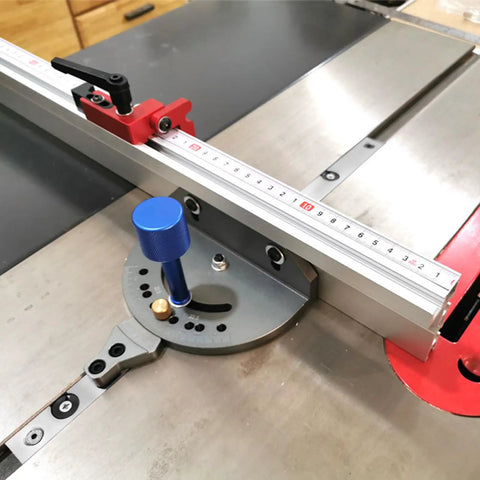 Aluminum Alloy Miter Bar For Table Saw And Router Tables, 300mm Guide Rail With T Slot Track and Slidable Clamp Tool