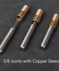 Quick Release Pool Cue Joint With Quick Lock For Billiard Cues Three Eighths By Ten Joint Includes Three Stainless Steel Inserts
