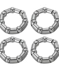Bike Ball Crank Bearing 38mm 7 Balls 4 Pack Stainless Steel Bicycle Bearings Replacement Front And Rear Parts For Bike Repairs Silver Get Your Ride Rolling