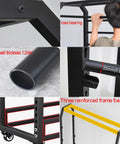 Rock Solid Commercial Fabric Roll Storage Rack Featuring Adjustable Hanging Bars For Wallpaper Linen Setup Plus Hella Sturdy Steel Frame Top Tier Workshop Organizer detailed view showing load-bearing supports and reinforced frame fixings.