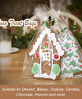 Clear Cellophane Treat Bags 5x7 Inches With 200 Twist Ties Red And Yellow For Gift Wrapping Cookies Desserts Bakery Candies Party Favors
