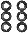 Six Pack 8 Inch Lazy Susan Bearings Heavy Duty Turntable Plate Five Sixteenths Inch Thick Swivel arranged in two vertical columns