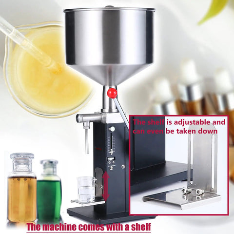 Manual Paste And Liquid Filling Machine For 5 To 50 Ml Adjustable Bottle Filler Ideal For Shampoo Gel Lotion Body Wash Lip Gloss