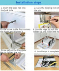 Installation steps for Heavy Duty Telescopic Electric Pull Down Attic Ladder With Sweet One Touch Remote, detailed guide.