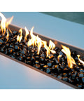 Diamond Fire Glass 10 Lbs 1 Inch High Luster Pro Grade Reflective Fire Pit Glass Rocks For Propane And Natural Gas Pits Fireplace And Landscape Onyx Black Lit Day And Night