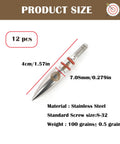 100 Grain Screw In Archery Field Points For Recurve And Compound Bow Target Practice Pack Of 12 with dimensions and materials