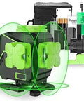 3x360 Cross Line Laser Level For Floor Tiling And Alignment, 3D Self Leveling Tool with green beam, magnetic pivoting base