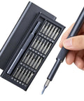 Versatile 24-In-1 Precision Screwdriver Set With Magnetic Bits For Electronics IPhone Laptop Computer Watch Eyeglasses And Camera