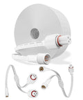 Pro Grade 13 Foot Extension Cable For Permanent Outdoor Lighting Slick Weatherproof Wire with connectors for holiday lights.