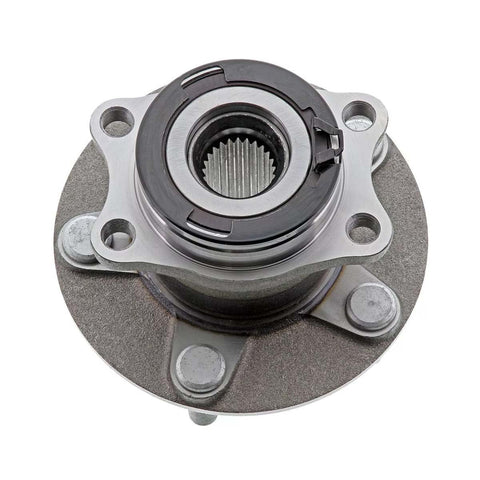Top view of Rear Wheel Hub Bearing Assembly With ABS For Left Or Right Fit Replacement For 2012 To 2017 Mitsubishi Lancer And 2007 To 2013 Mitsubishi Outlander, 1 Piece Unit, Premium Quality ISO IATF 16949 Certified, Quiet Ride