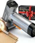 Upgraded Brushless Cordless Electric Cutting Tool With Led Display And Flexible Blade, Power Scissors cutting cardboard.