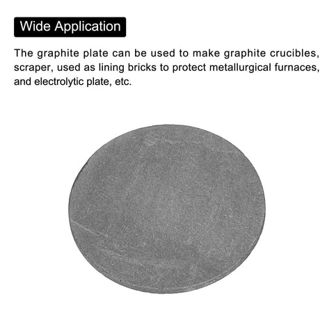 Round Graphite Block Disk Ingot High Purity Graphite Electrode Plate Sheet 22x1mm for Melting and Electrolysis Pack of 20