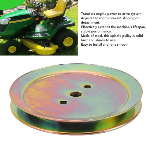 Upgrade Your Mower Game With This High Performance Spindle Pulley For GX20367, steel construction, smooth running, compatible with D105 D110 LA110 LA115.