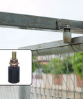 Sliding Gate Guide Rollers With Nylon Bearings, Heavy Duty Gate Wheels For 1.57 By 1.18 Inch Sliders, installed on gate frame
